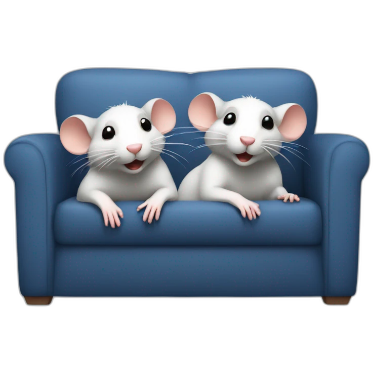 2 rats on a couch emoji