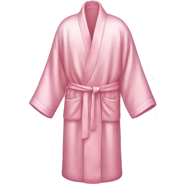 Light pink silk slippers and robe emoji