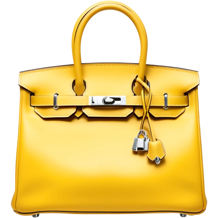 light yellow hermes birkin bag emoji