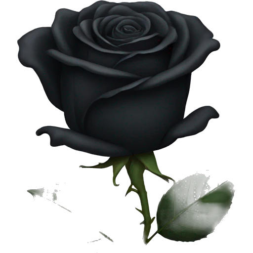 Black rose emoji