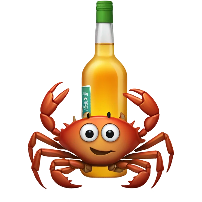 crab with vodka emoji