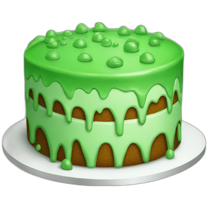 green-cake emoji