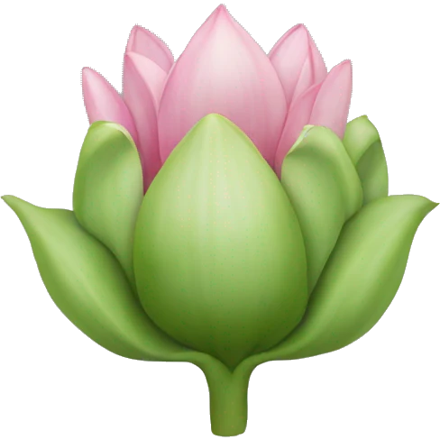 Elephant lotus flower bud  emoji