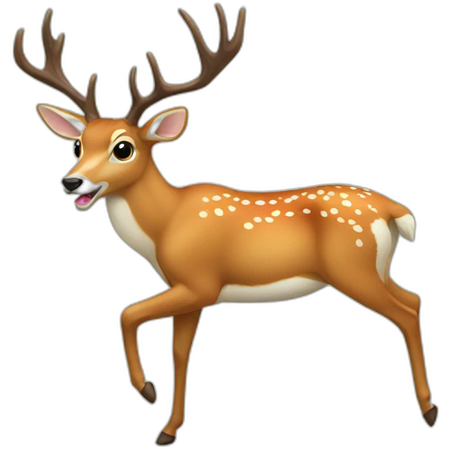 Run deer emoji