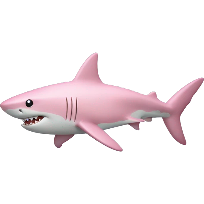 Light pink shark emoji