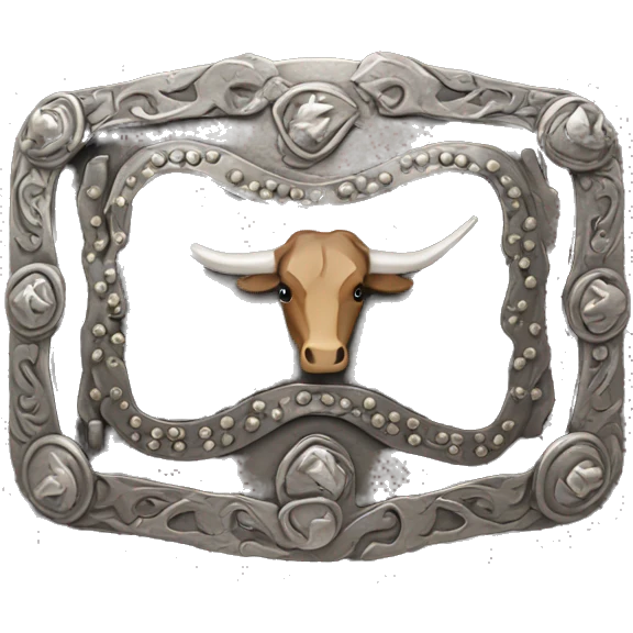 rodeo belt buckle  emoji