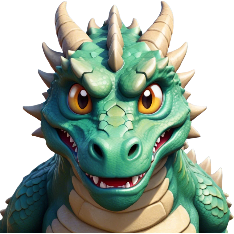 Cinematic Comical Giant Rock Dragon Portrait Emoji, Head tilted dramatically with an exaggeratedly amused expression, featuring a striking, chiseled body with bold stone textures and wide, expressive eyes brimming with playful geologic mischief; rendered with vivid, lifelike detail and dynamic, natural shadows, high shine, dramatic yet humorous, styled with an air of cheeky ancient solidity, soft glowing outline, capturing the essence of a spirited and over‐the‐top stone giant that looks ready to rumble with timeless mirth! emoji