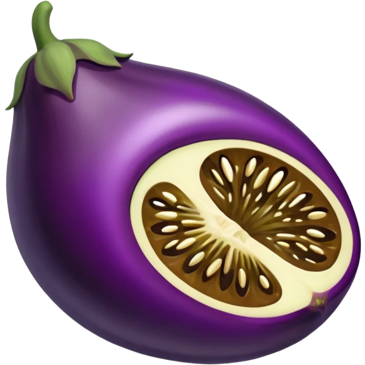 brinjal with small cut piece  emoji