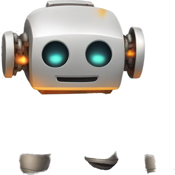 burning robot emoji