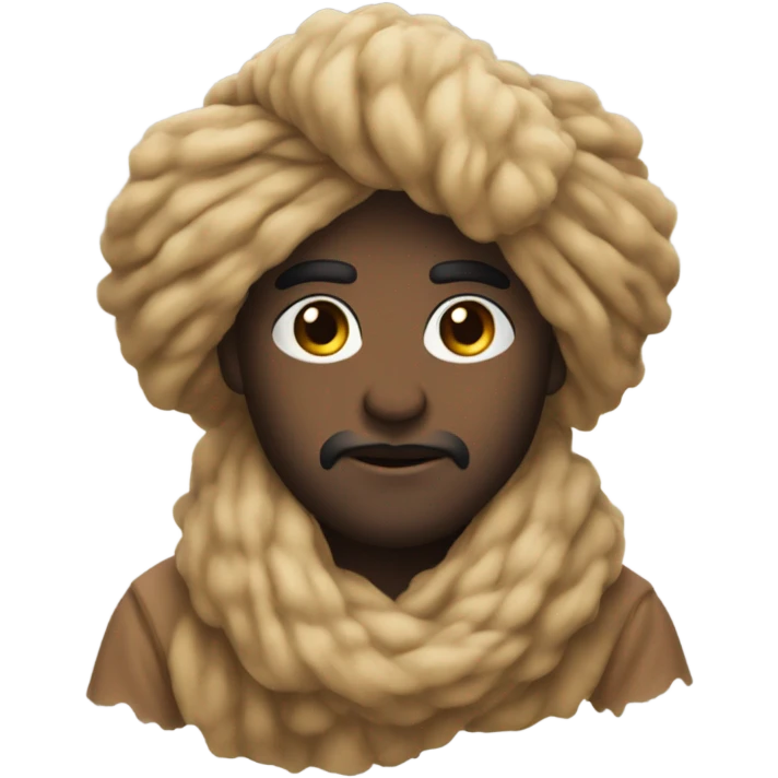 Fluffy turban emoji