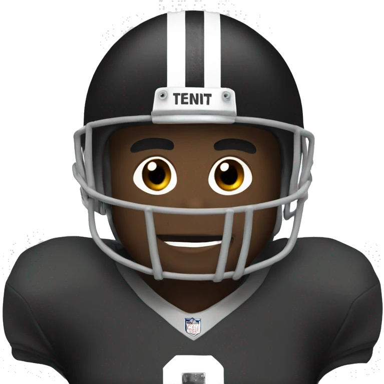 Black football  emoji