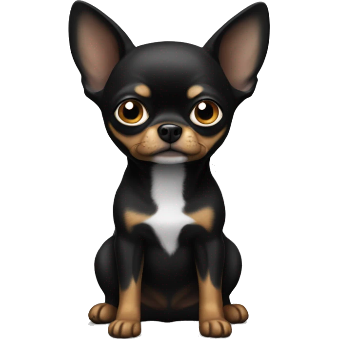 Black chihuahya emoji