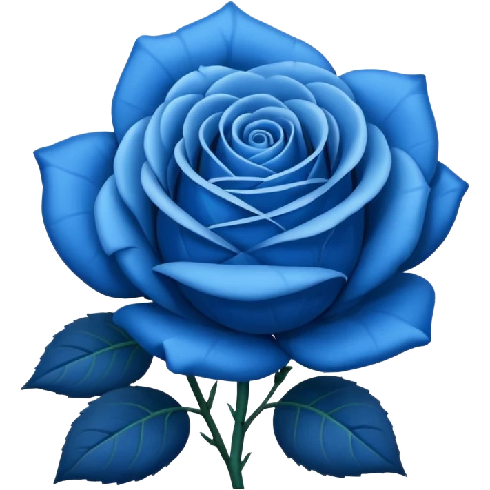 Blue rose  emoji