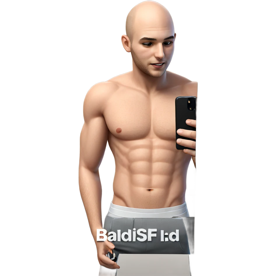 bald guy with phone meme emoji