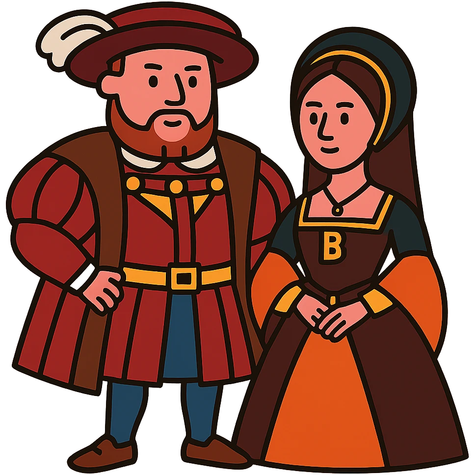 Henry VIII and Anne Boleyn emoji