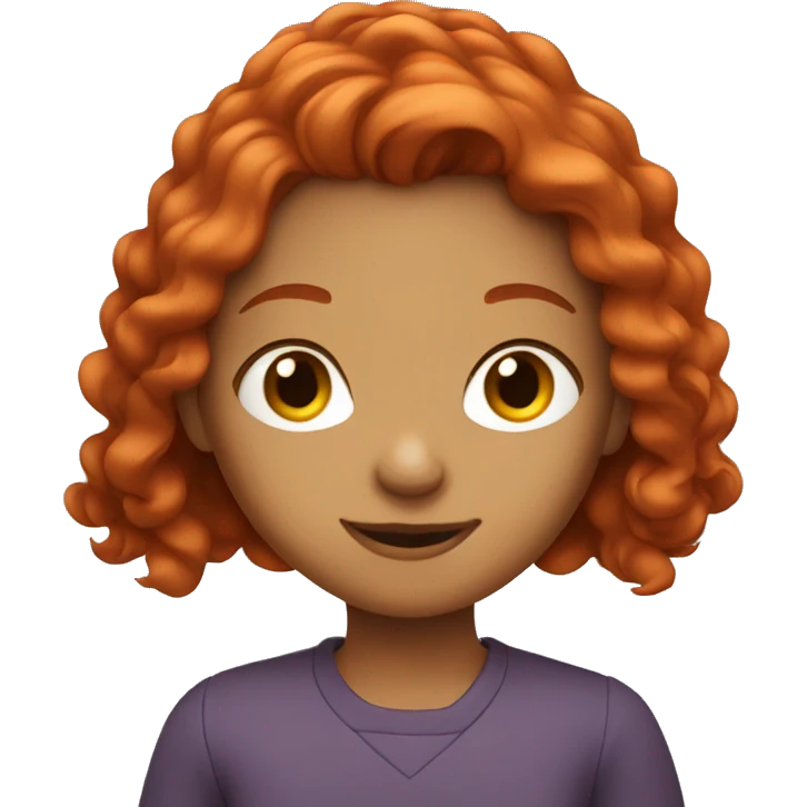 The red-haired girl emoji