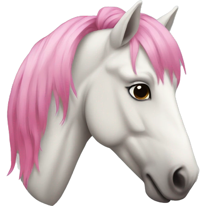 Horse with pink hair  emoji