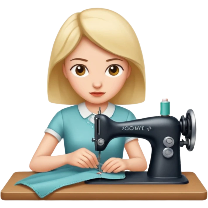 زنی که در حال خیاطی است emoji