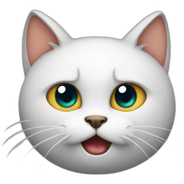 cat saying no emoji