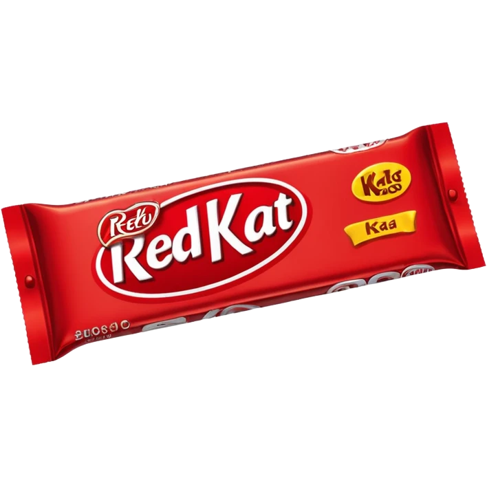 Red Kit Kat candy bar emoji