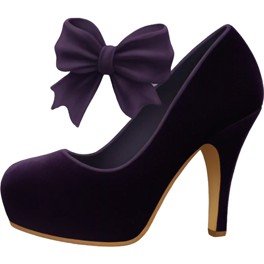 Dark velvet heels emoji