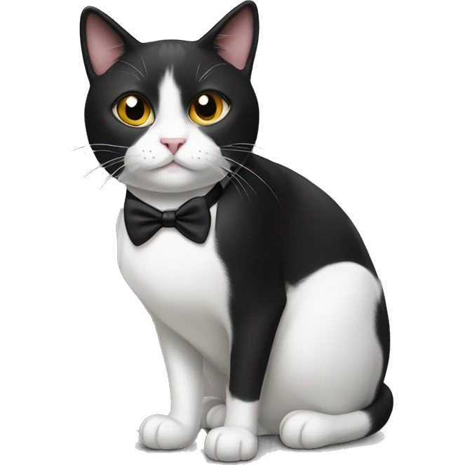 tuxedo cat emoji