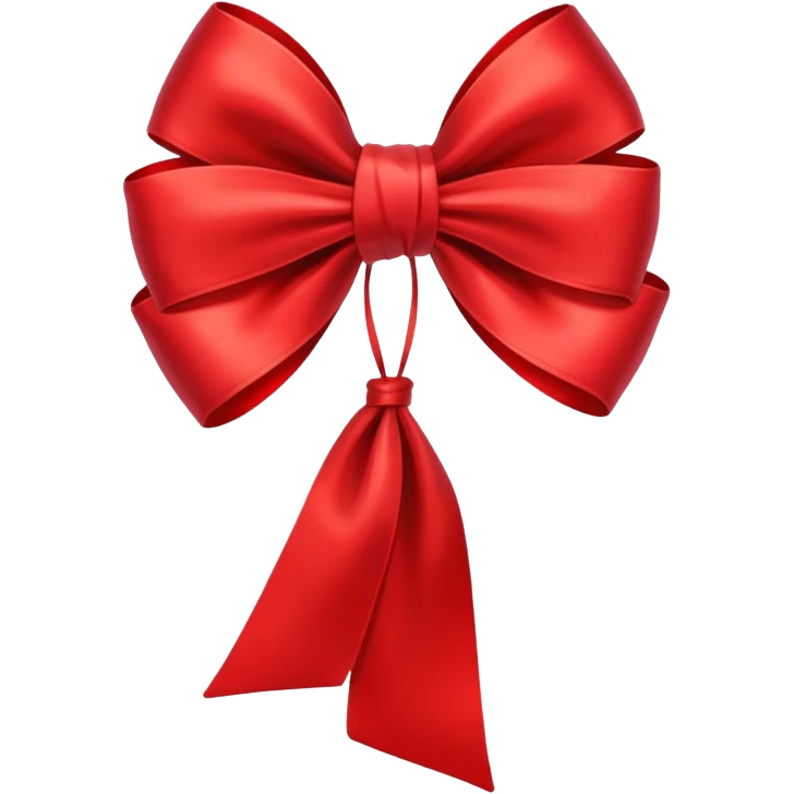 Red bow emoji