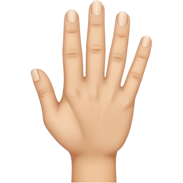 Hand with ring finger down and thumb together emoji