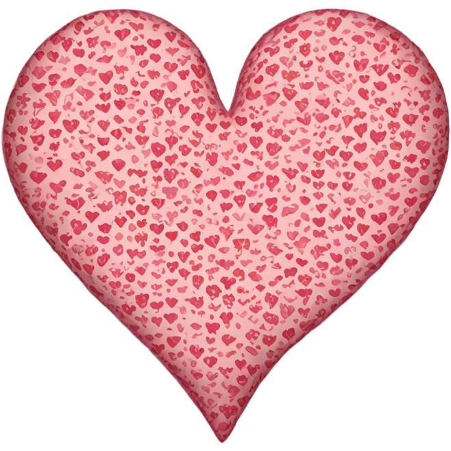 Heart with pretty pattern emoji