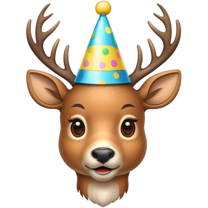 Deer birthday emoji