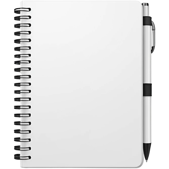 white notebook emoji