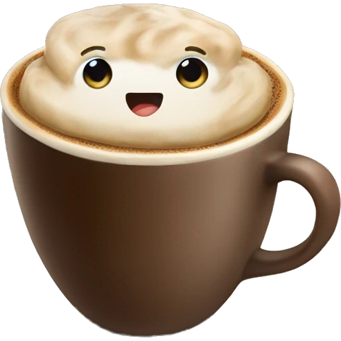 Mocha in a coffee cup emoji