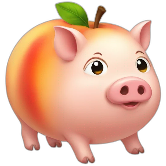 peach pig emoji