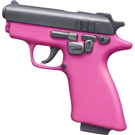 Pink pistol emoji