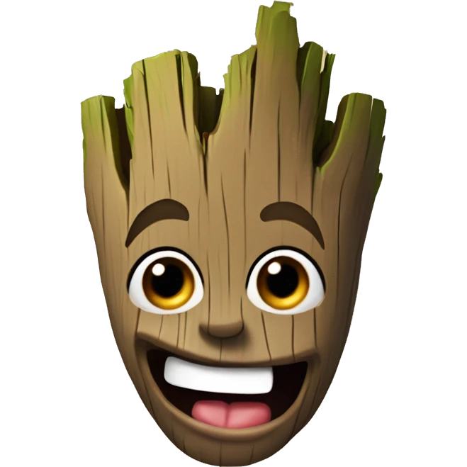 groot sticking out his tounge emoji