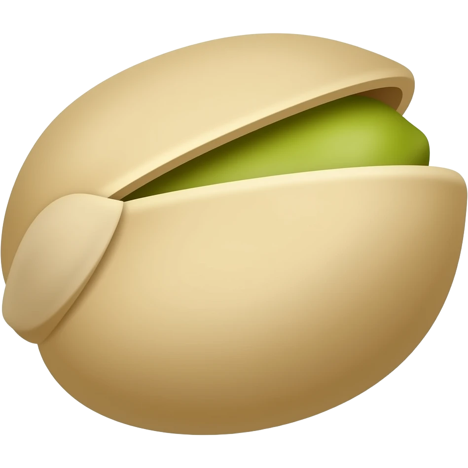 Pistache décortiquée emoji