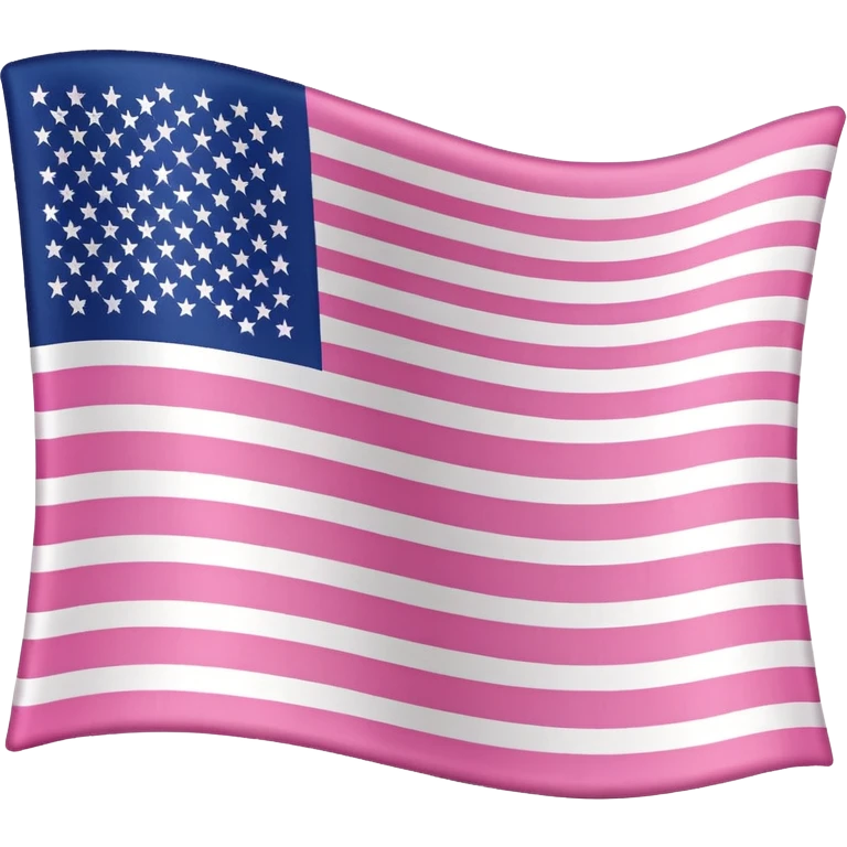 Drapeau Americain rose emoji