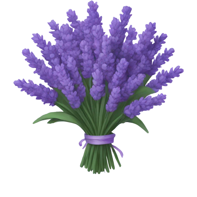 lavender bouquet emoji