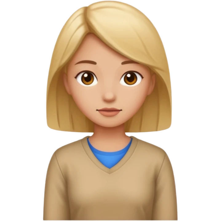 Naked girl standing emoji