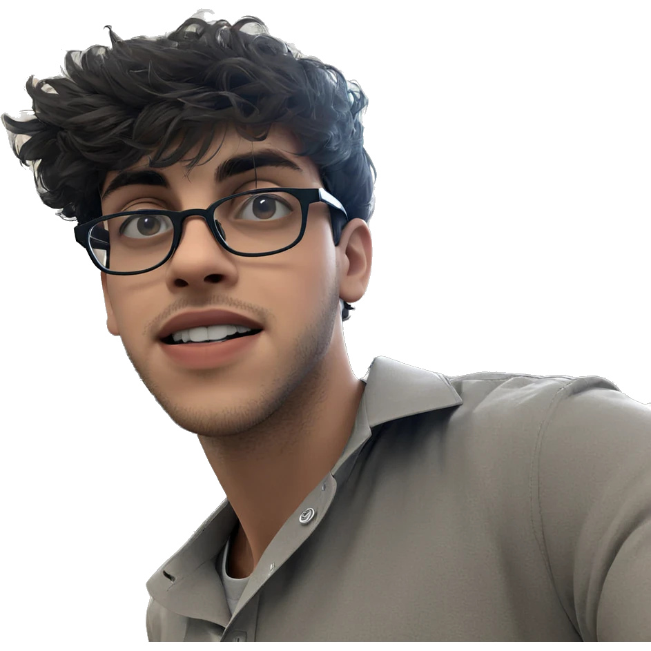male with glasses indoors emoji