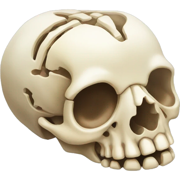 full skeleton dead of a guinea pig  emoji