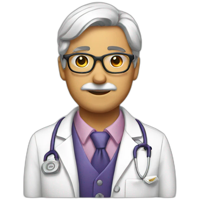 Doc with a bow emoji