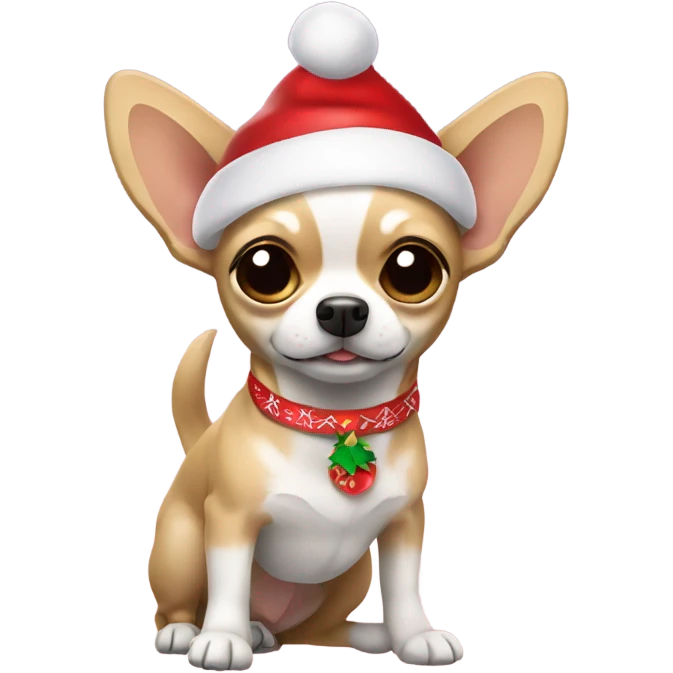 Filipina Christmas Chihuahua  emoji