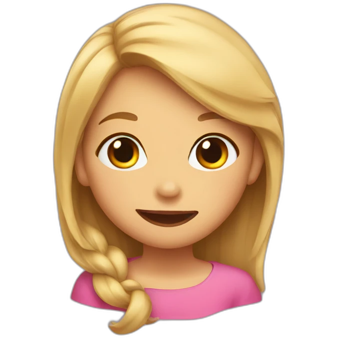 young girl sticking out her tongue emoji