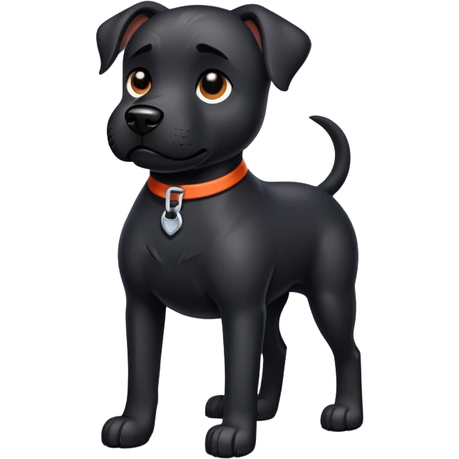 Black dog emoji