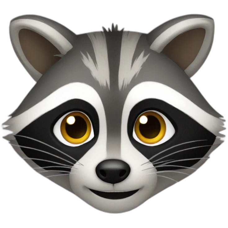 Raccoon face emoji