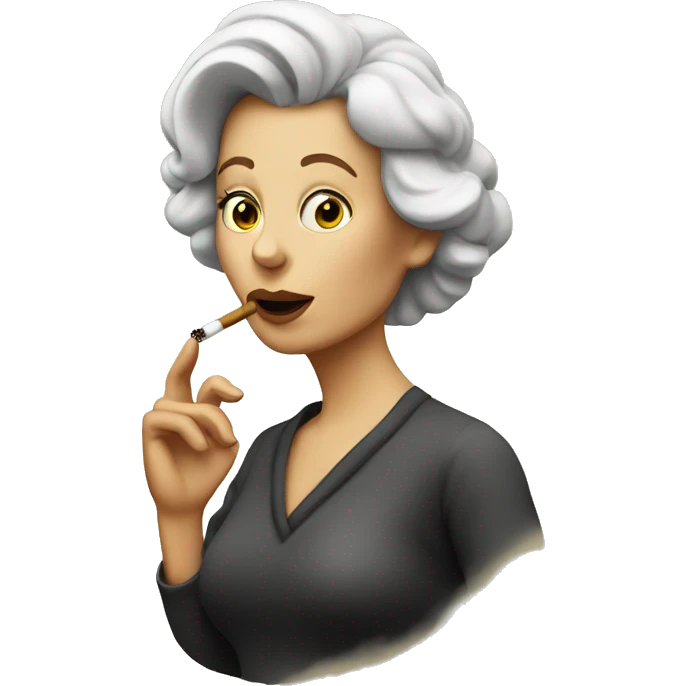 Lady smoking emoji