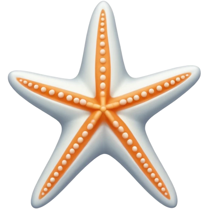 luxury white starfish emoji