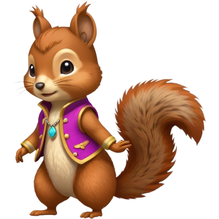 écureuil défilé de mode emoji