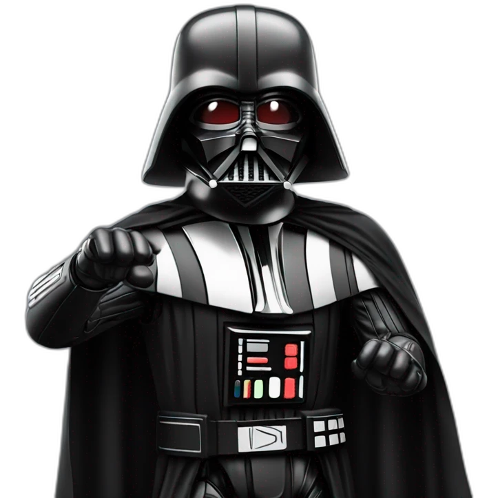 Darth vedor doing dab emoji